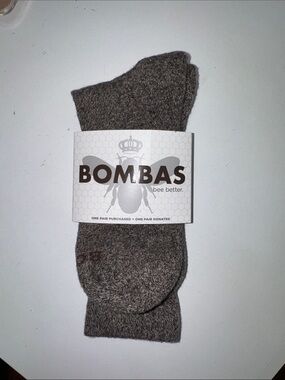 Bombas Taupe Heathered Men’s Crew Socks